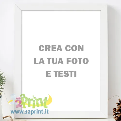 Stampa foto con cornice in legno personalizzata