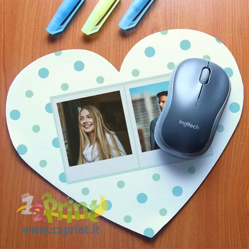 Tappetino Mouse Cuore Personalizzato