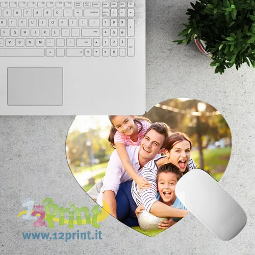 Tappetino Mouse Cuore Personalizzato