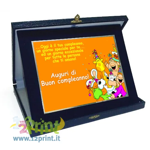 Targa premiazione personalizzata con foto e dedica