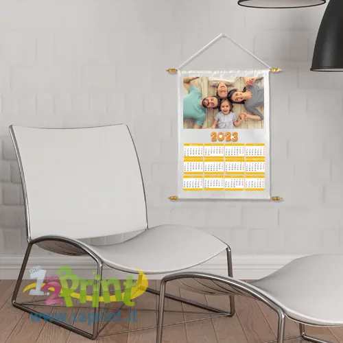 Calendario in tessuto personalizzato con foto