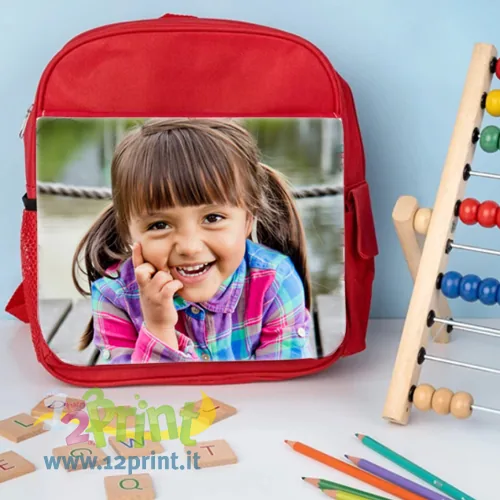 Zaino scuola personalizzato con foto